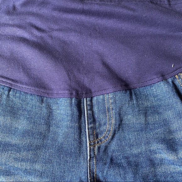 Set of 2 Denim Maternity Shorts - Picture 6 of 9